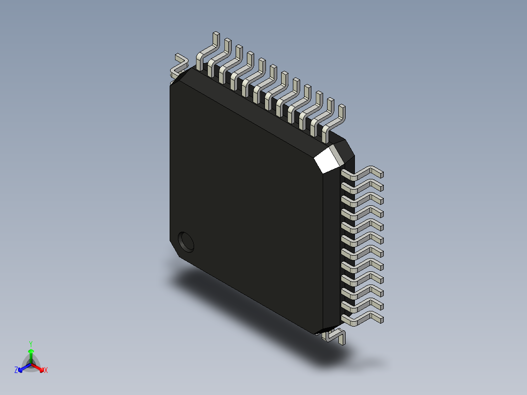 元器件<span style='color: red'>3D</span>封装LQFP48_FPT-48P-M0578