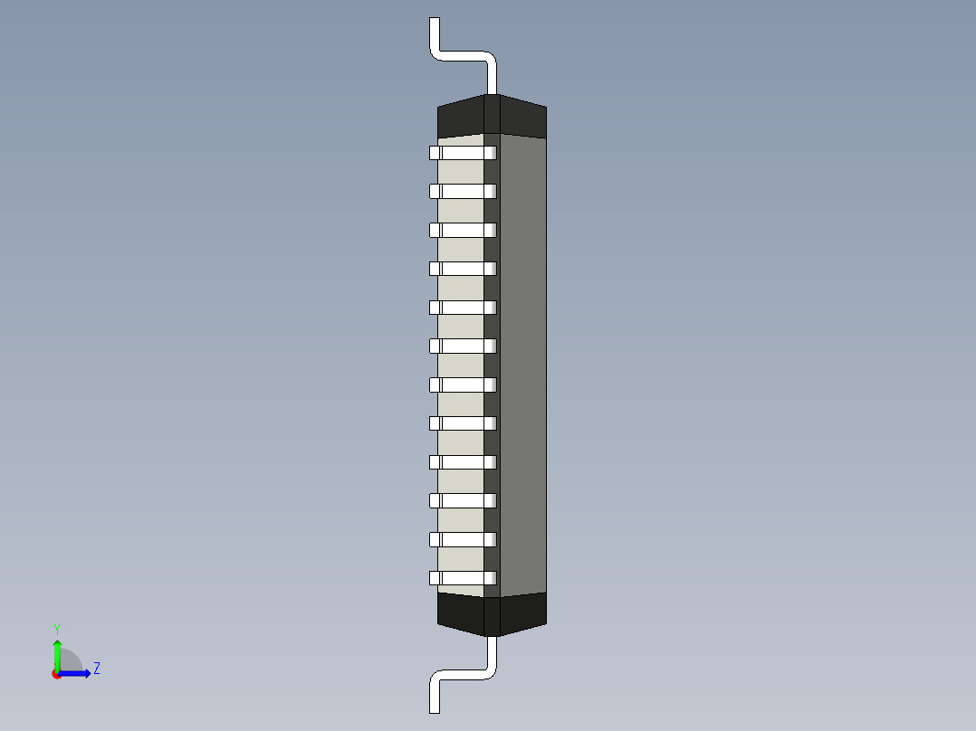 元器件3D封装LQFP48_FPT-48P-M0578左视图