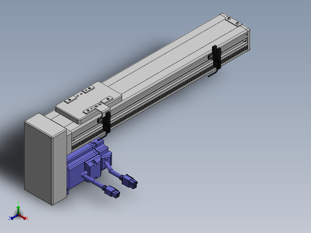 精密模组MY60-T10-250L-BM-P20B-C4-C正等轴测图