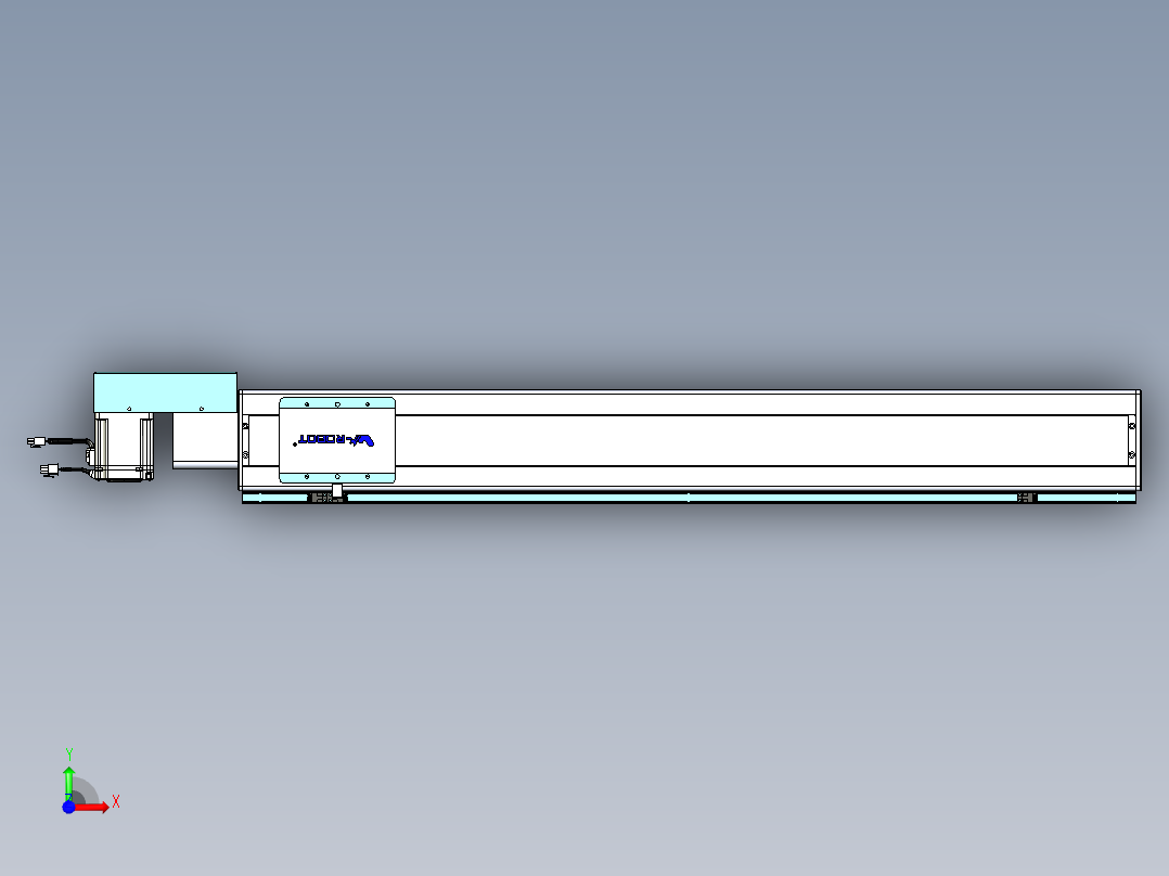 威洛博VBC同步带传动一无尘环境VBC14-L45-S950-BR-ZP75-C3前视图