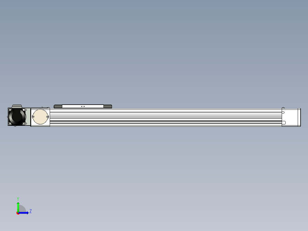同步带滑台-欧规BC6H-L60-S600-R-ZP40-D3左视图
