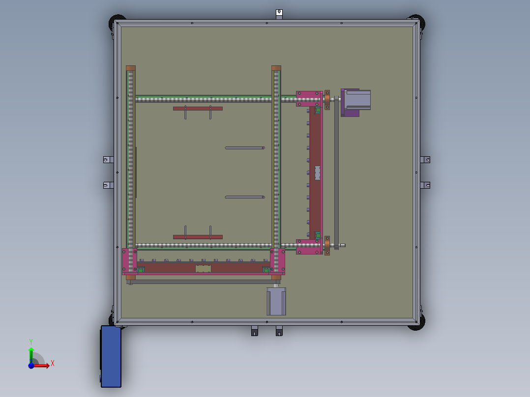 自动化非标切料机前视图
