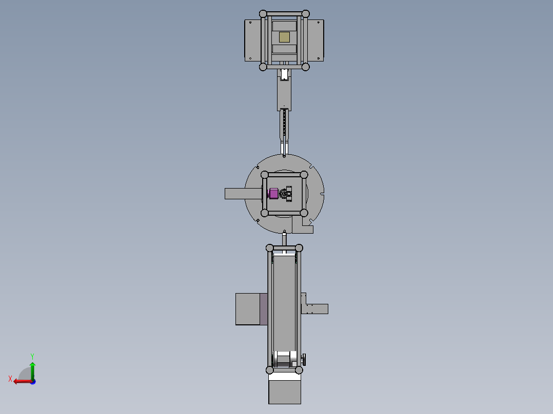 螺栓检测线后视图