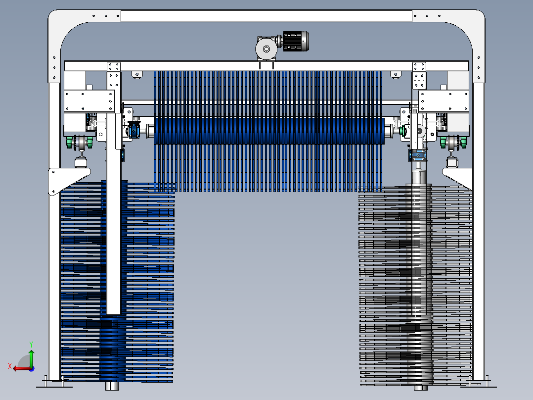 悬挂式龙门洗车机sw20可编辑后视图