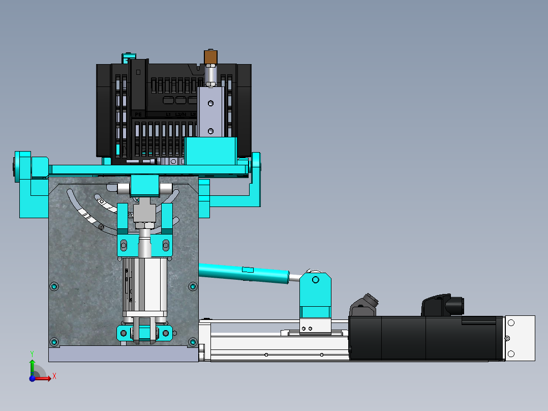 槽轮组装机（sw19可编辑+工程图）前视图
