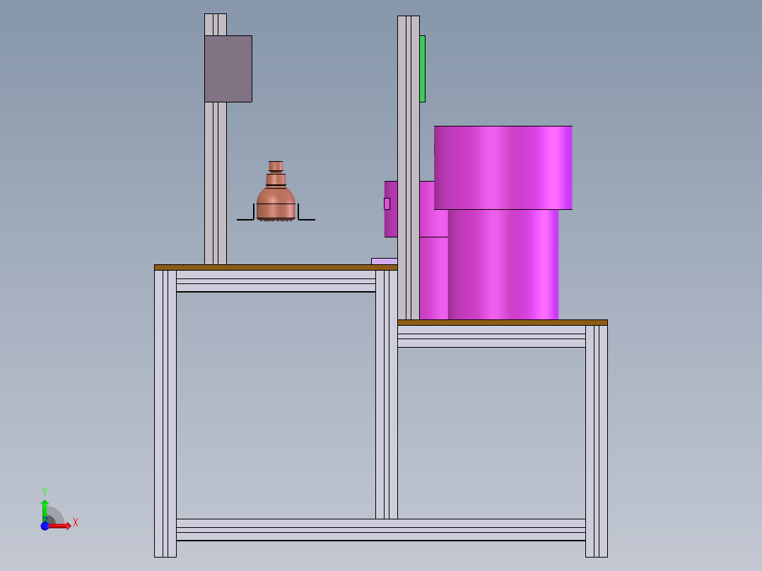 花洒组装机sw21可编辑前视图