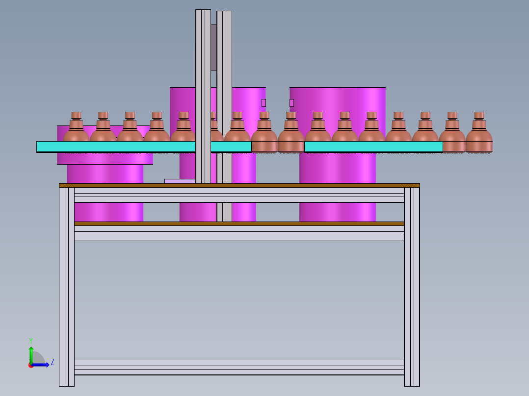 花洒组装机sw21可编辑左视图