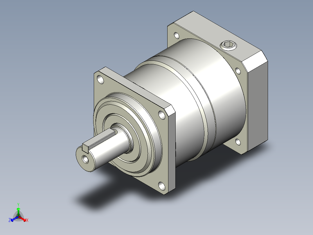多摩川行星减速机TB-060-L1-14BK14正等轴测图