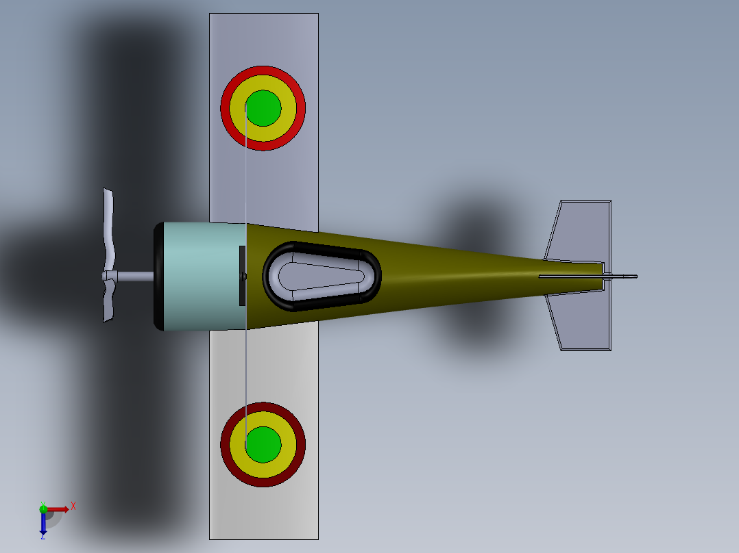 玩具飞机-6 SW STP俯视图