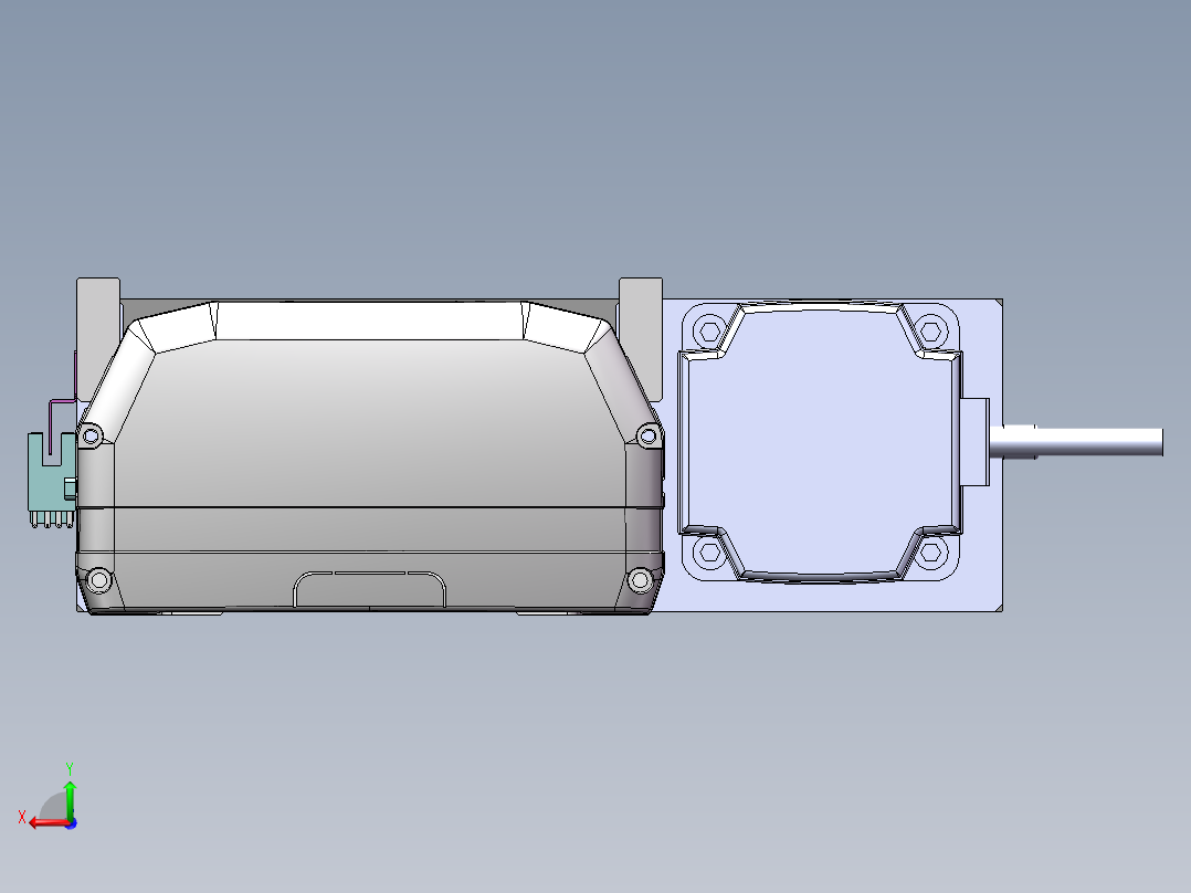MTH丝杆半封闭模组MTH17-BR-750W后视图