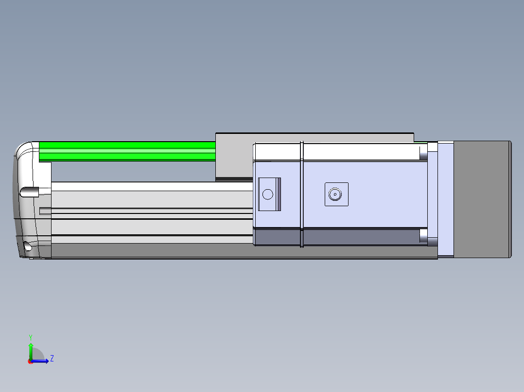 MTH丝杆半封闭模组MTH17-BR-750W左视图