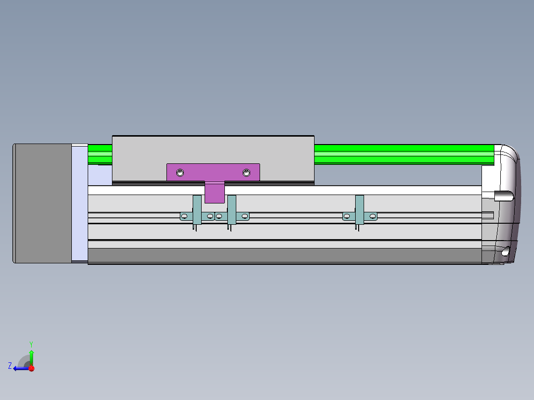 MTH丝杆半封闭模组MTH17-BR-750W右视图