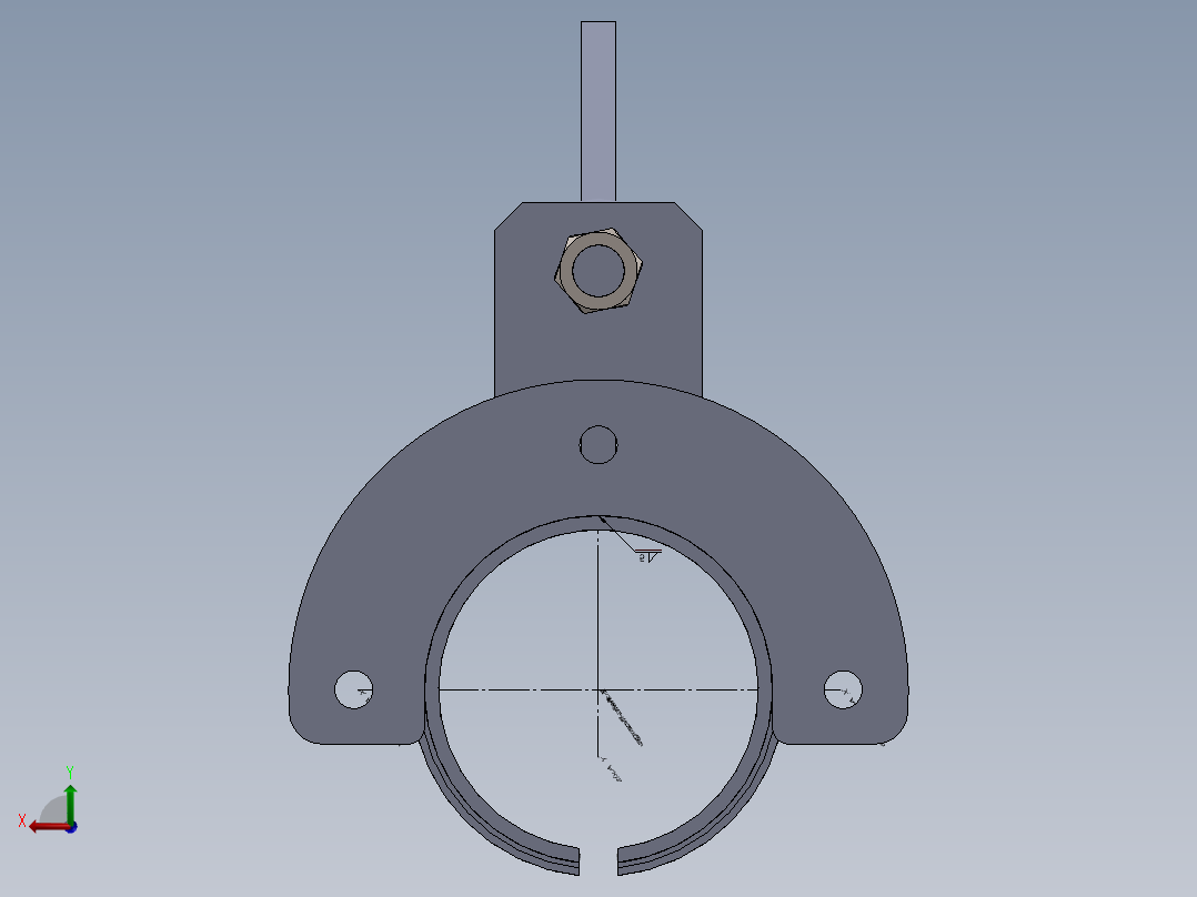 高架输送机的一个模块后视图