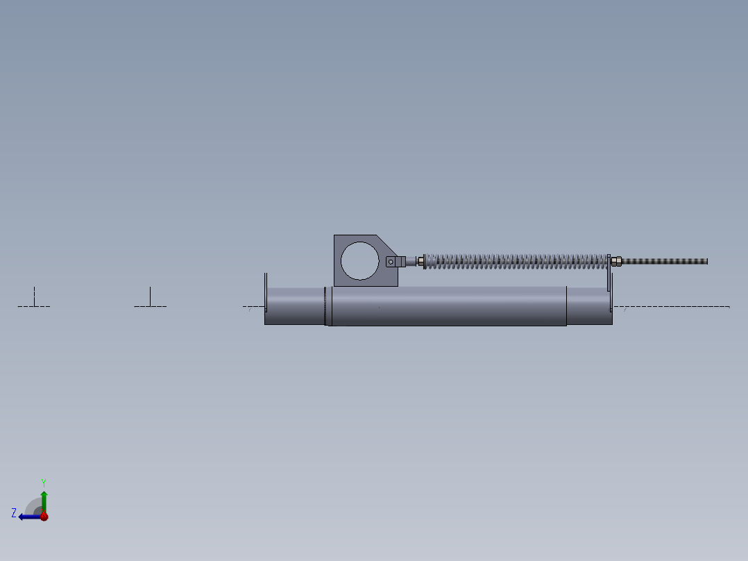 高架输送机的一个模块右视图