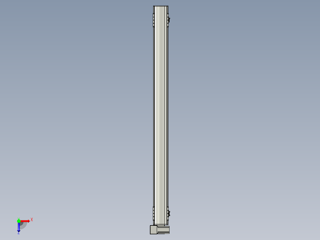 直线模组WG-LHB12-S1500-LU设计图纸俯视图