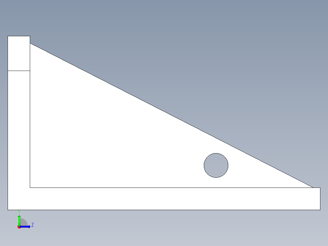 直角基座1910-3D多系列多零件图纸模型左视图