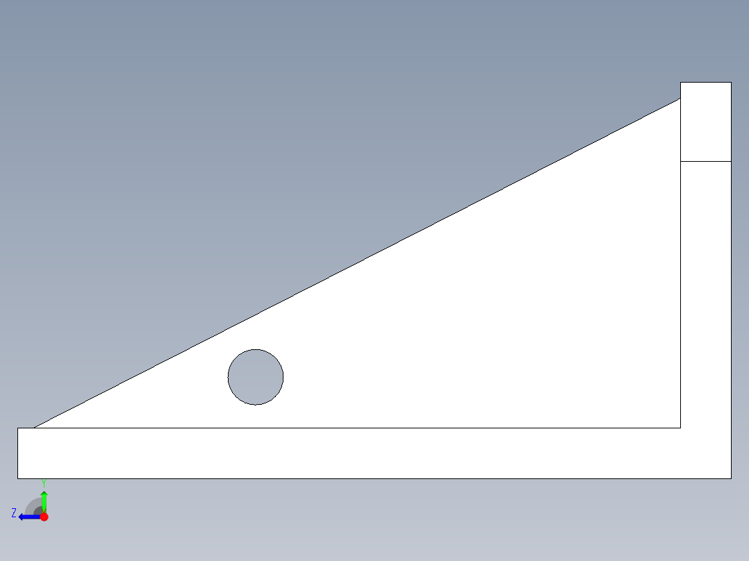 直角基座1910-3D多系列多零件图纸模型右视图