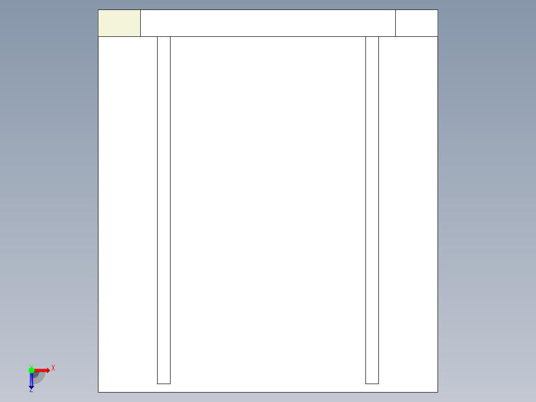 直角基座1910-3D多系列多零件图纸模型俯视图