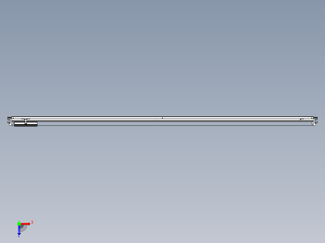 威洛博VL系列直线电机模组-VL17E3-S2500俯视图