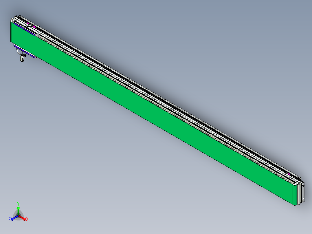 威洛博VL系列直线电机模组-VL17E3-S2500正等轴测图