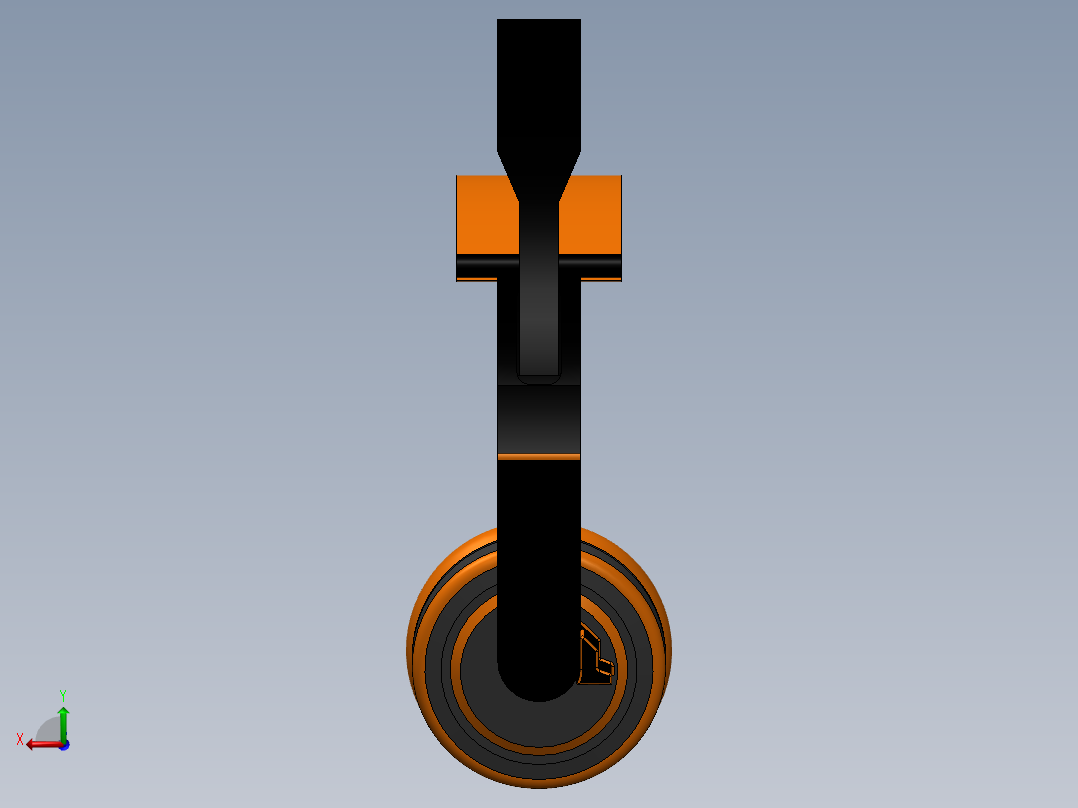 27头戴耳机3D数模图纸 Solidworks设计后视图