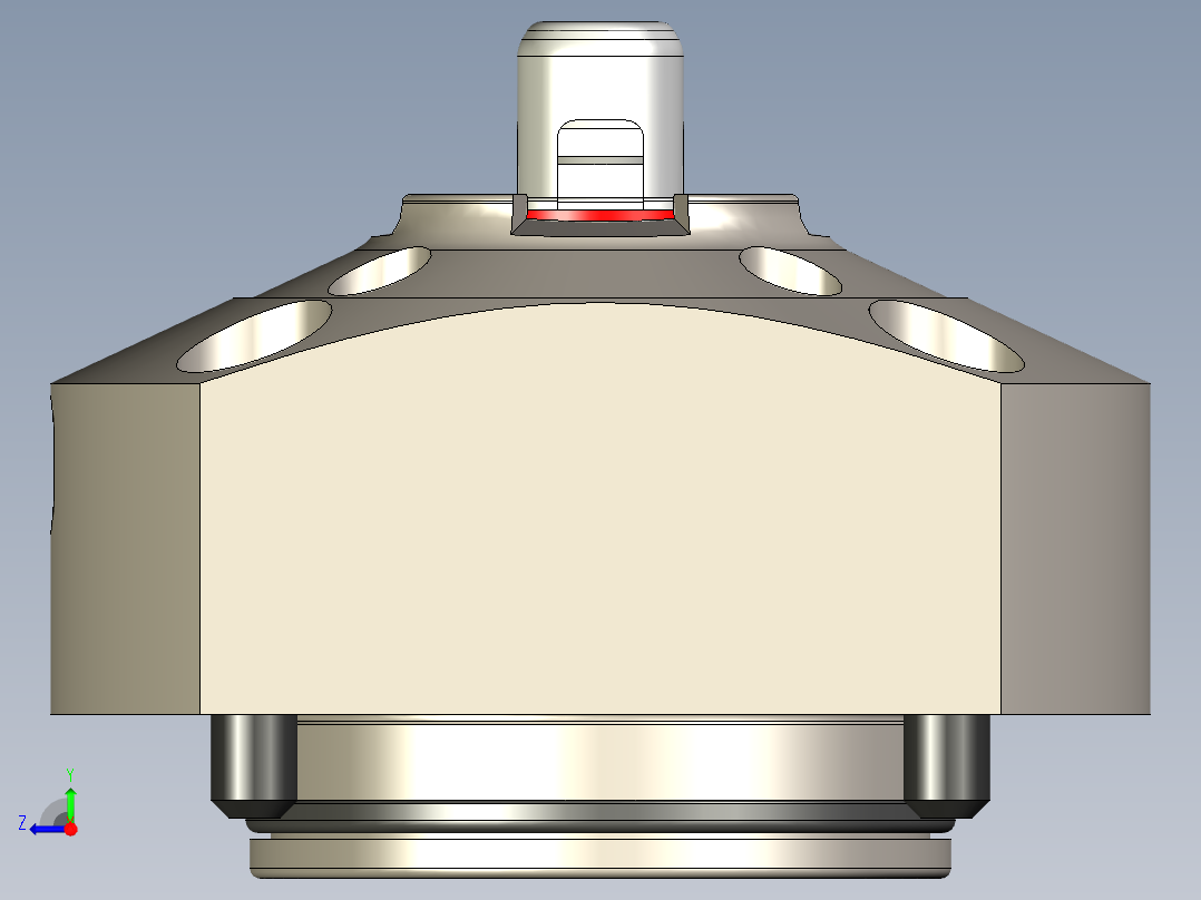 KOSMEKSFA2000-M1N-100多系列多零件图纸模型多系列多零件图纸模型右视图