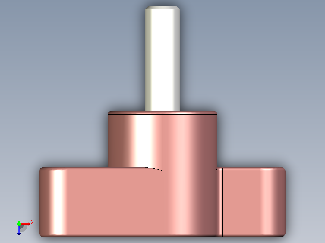 把手1085,1086-3D多系列多零件图纸模型俯视图
