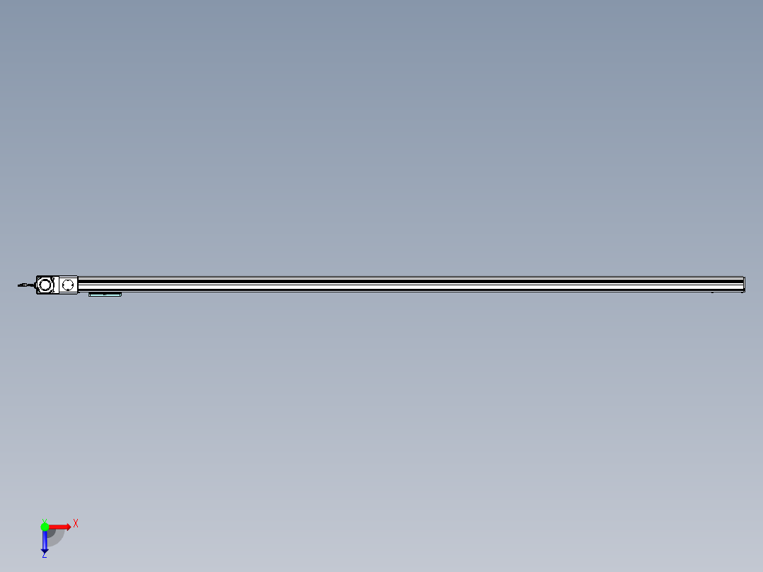 威洛博VBC同步带传动一无尘环境VBC14-L45-S3000-BL-ZP75-C3俯视图