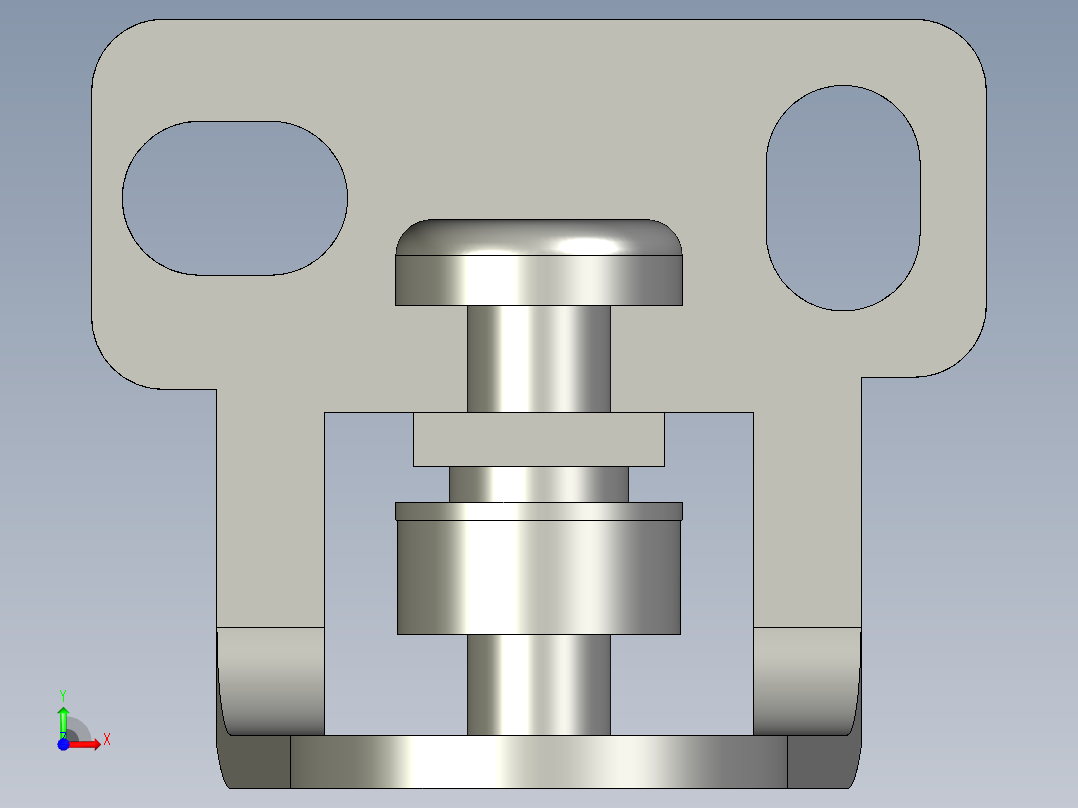 基恩士LV-S72_bracket_kc图纸模型前视图