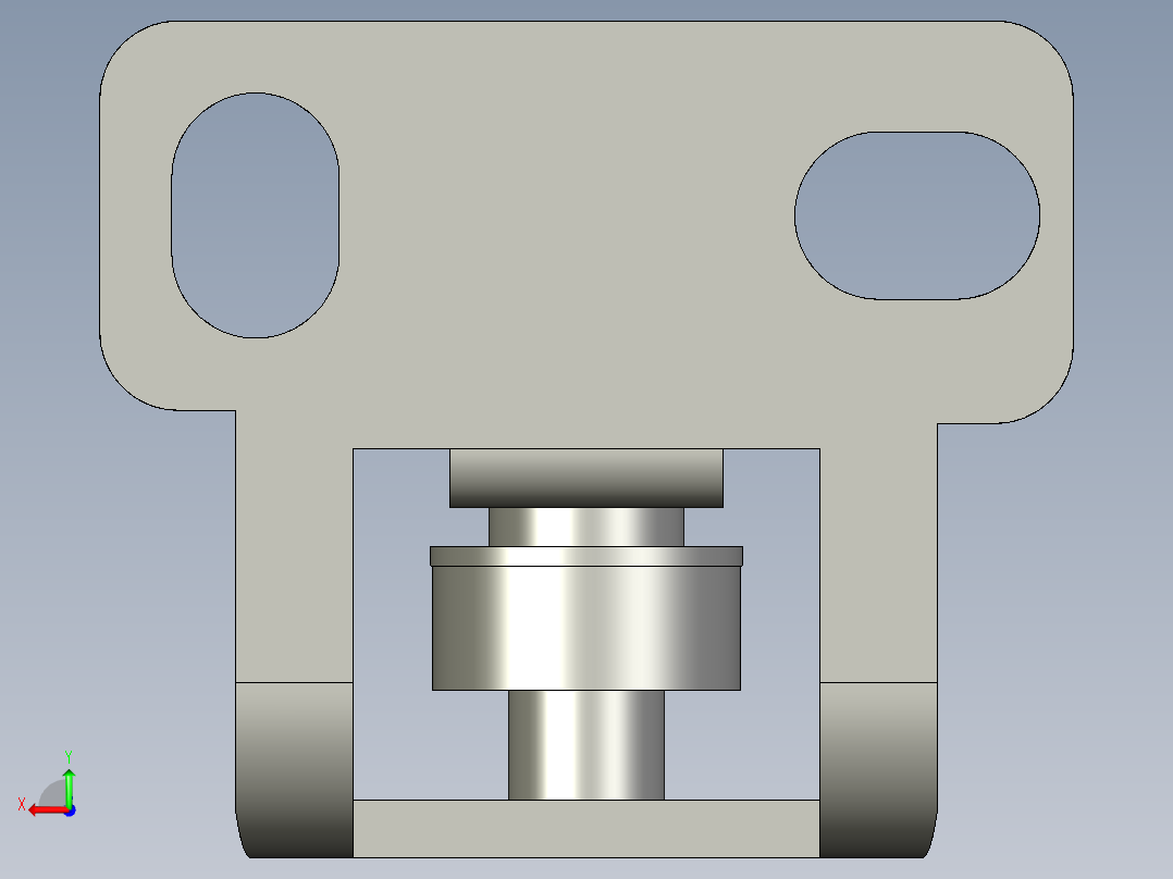 基恩士LV-S72_bracket_kc图纸模型后视图