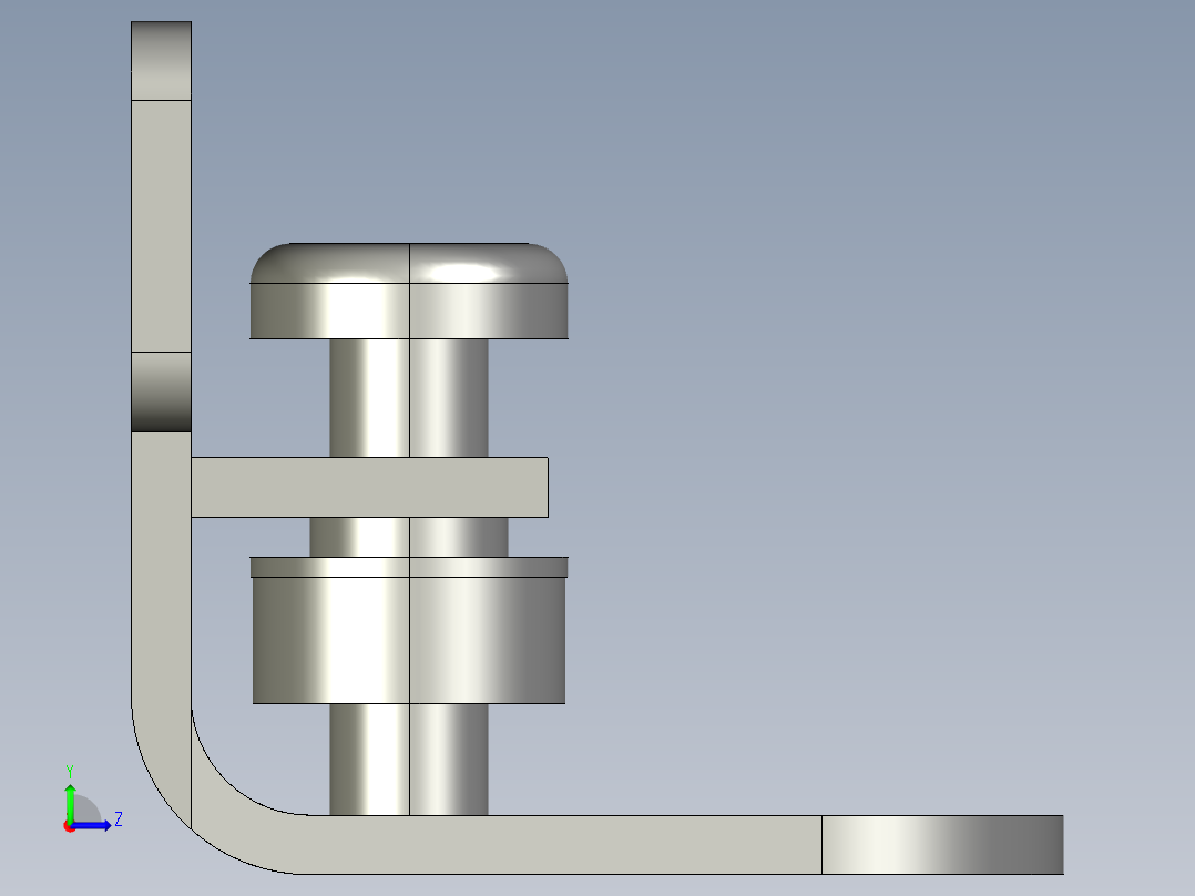 基恩士LV-S72_bracket_kc图纸模型左视图