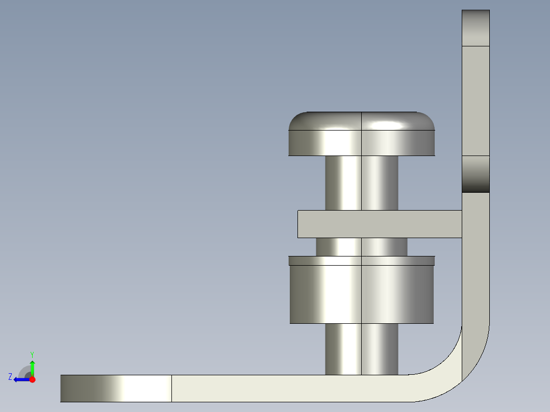 基恩士LV-S72_bracket_kc图纸模型右视图
