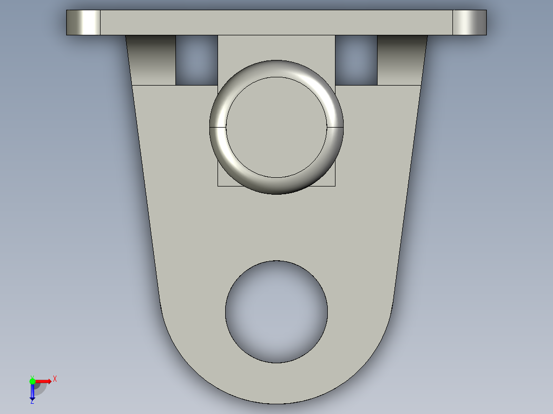 基恩士LV-S72_bracket_kc图纸模型俯视图
