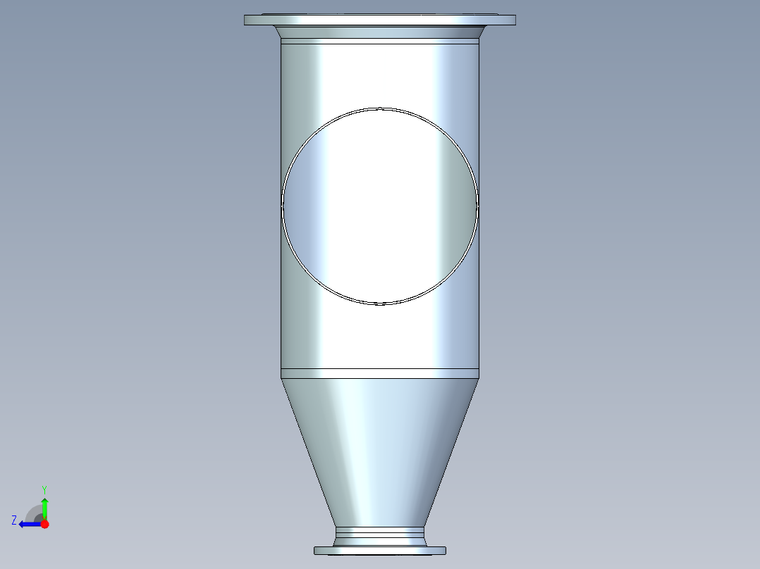 管件接头、螺纹接头、三通(86)右视图