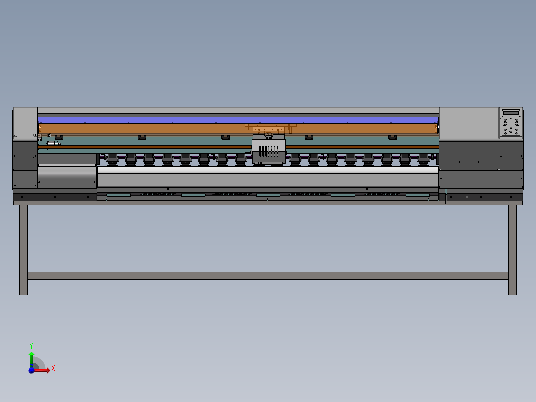大型喷画打印机sw18可编辑前视图