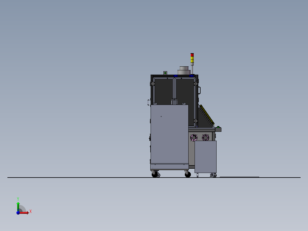 非标自动化焊接机 非标自动化设备3D图纸3D模型前视图