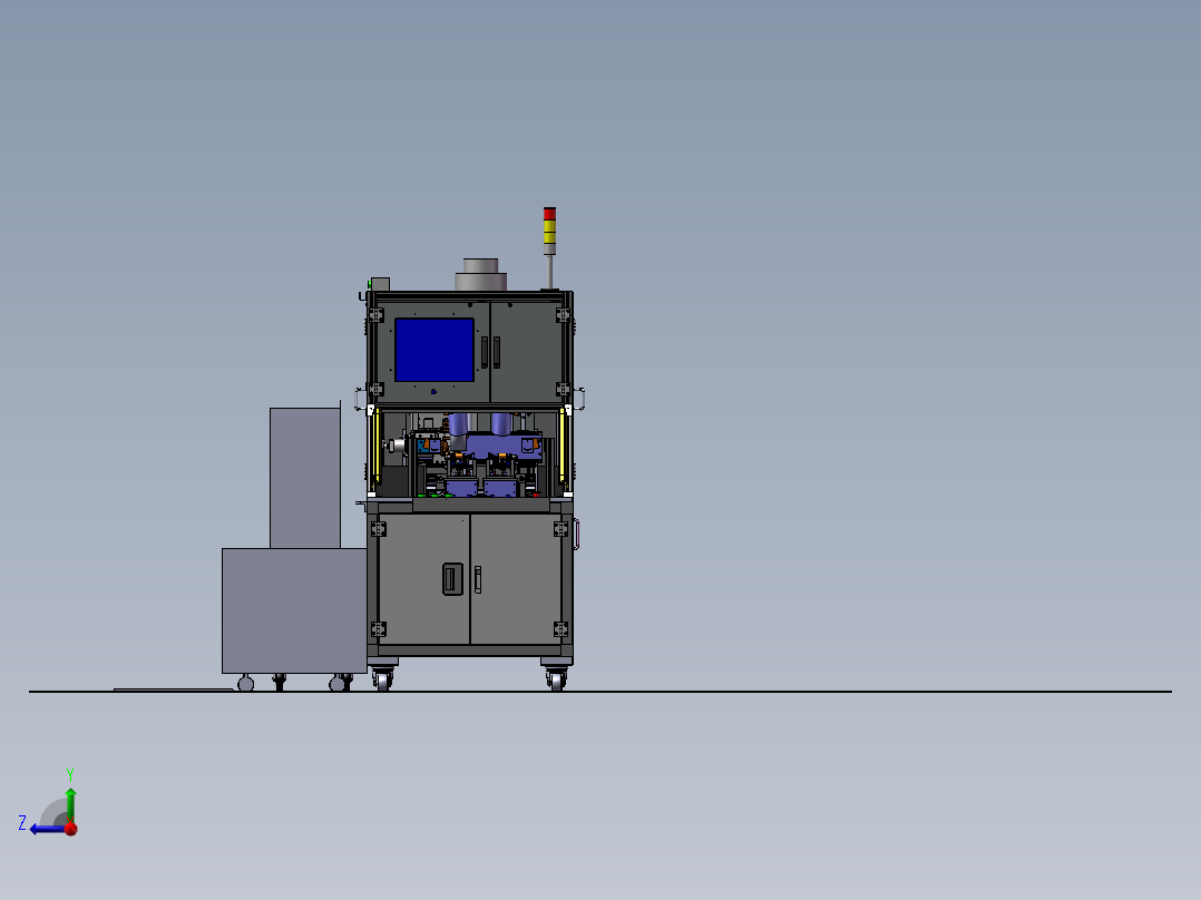 非标自动化焊接机 非标自动化设备3D图纸3D模型右视图