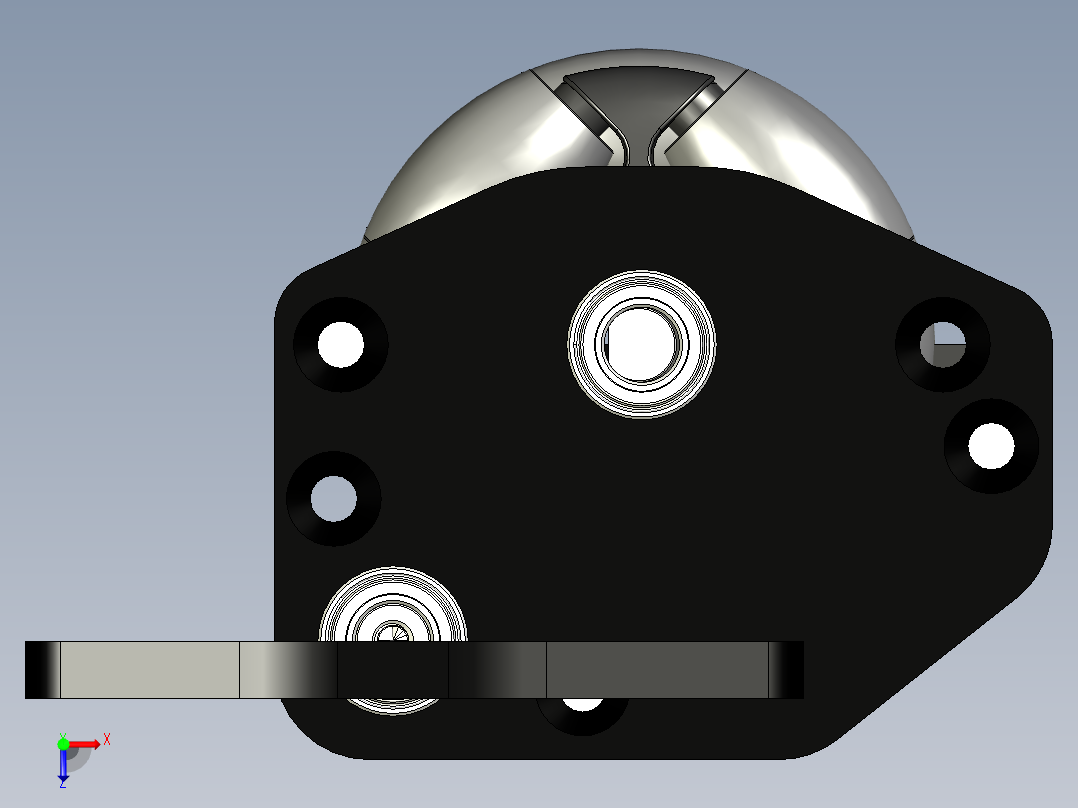 全向轮 底盘 (42)俯视图