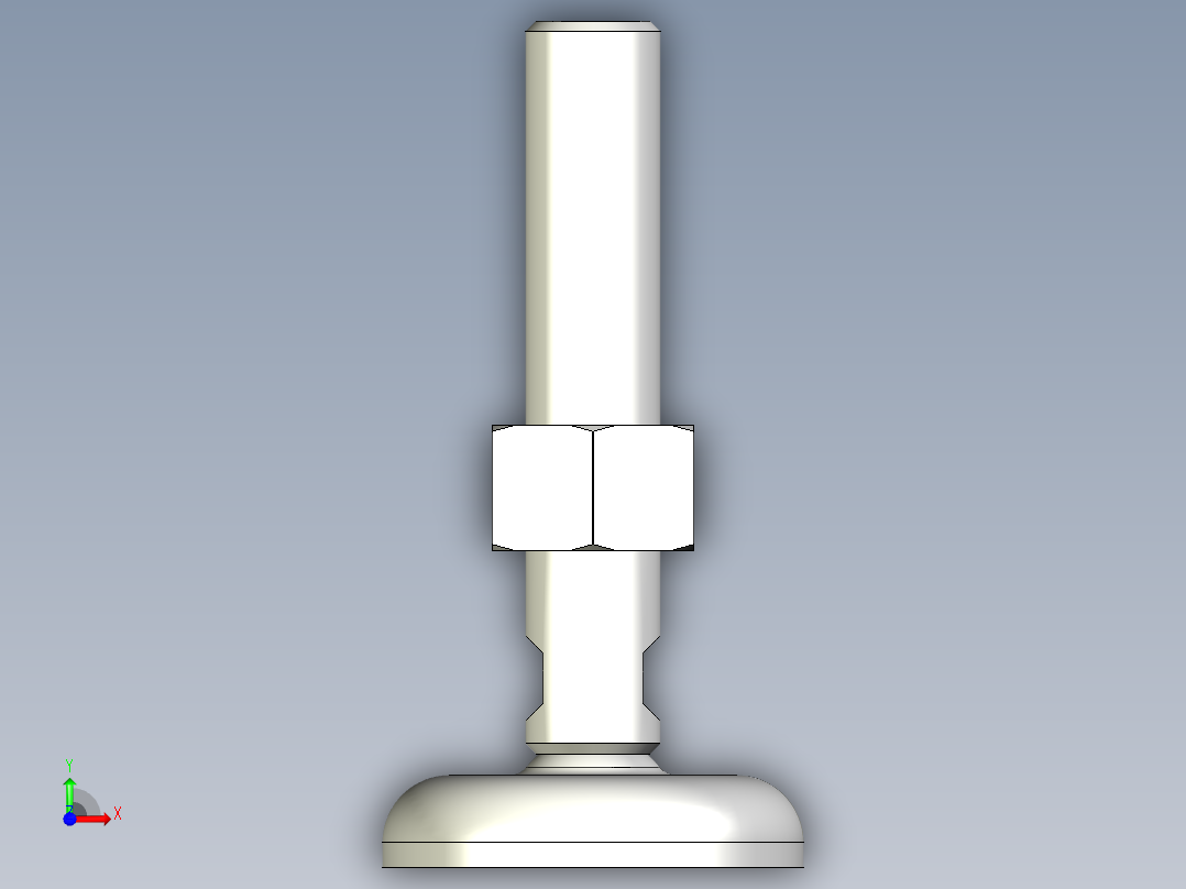 水平調整腳座(SUS製)LMR.SST-3D多系列多零件图纸模型前视图