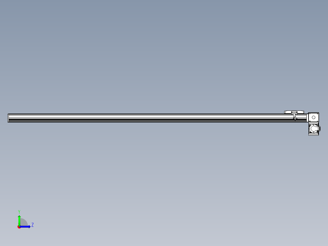 同步带全封闭直线模组TPA-HCB-105D-90-L1750-RP-Y-P20-N3左视图