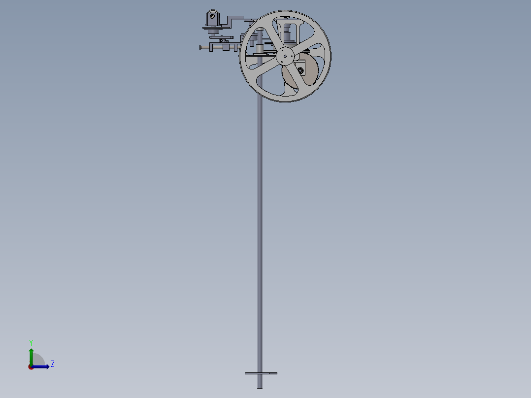 GG006 工程大赛小车模型左视图