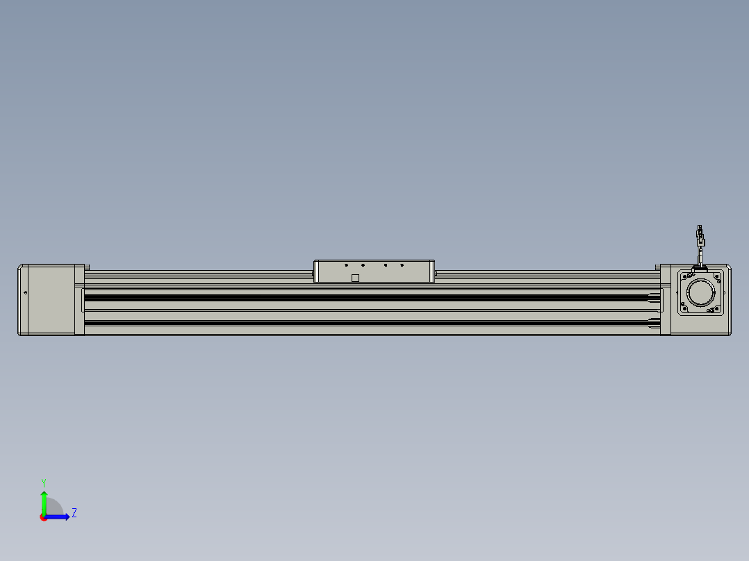 威洛博直线电机模组EB20-L224-S850-R-ZP75-MS3-5K左视图