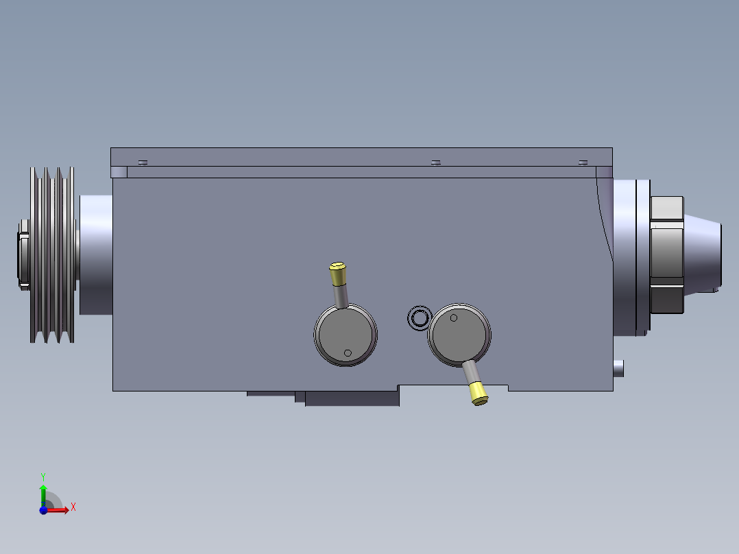 机床主轴箱前视图