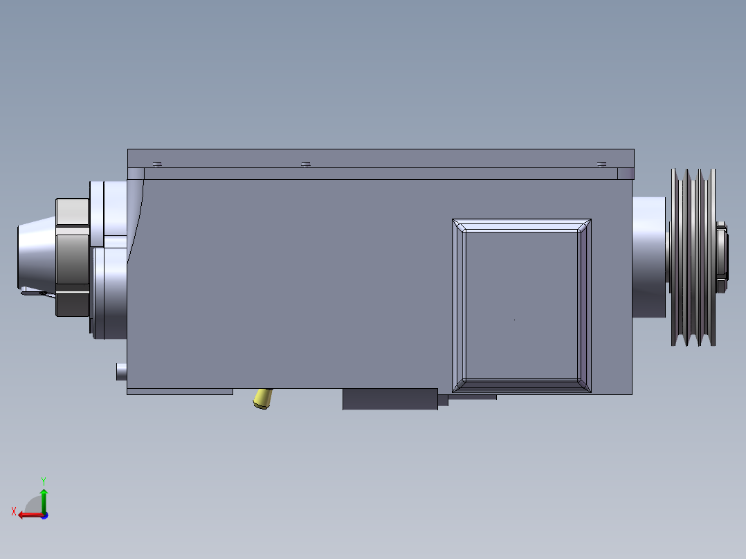 机床主轴箱后视图