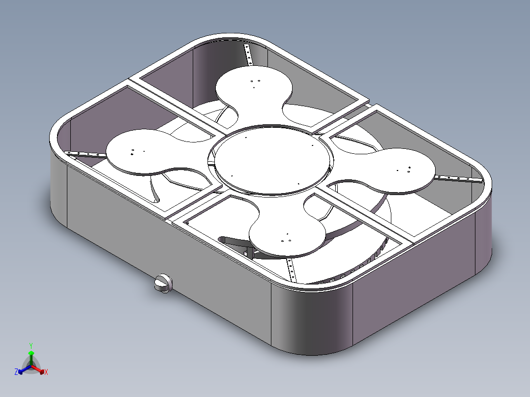 折叠式水果采摘器3D正等轴测图