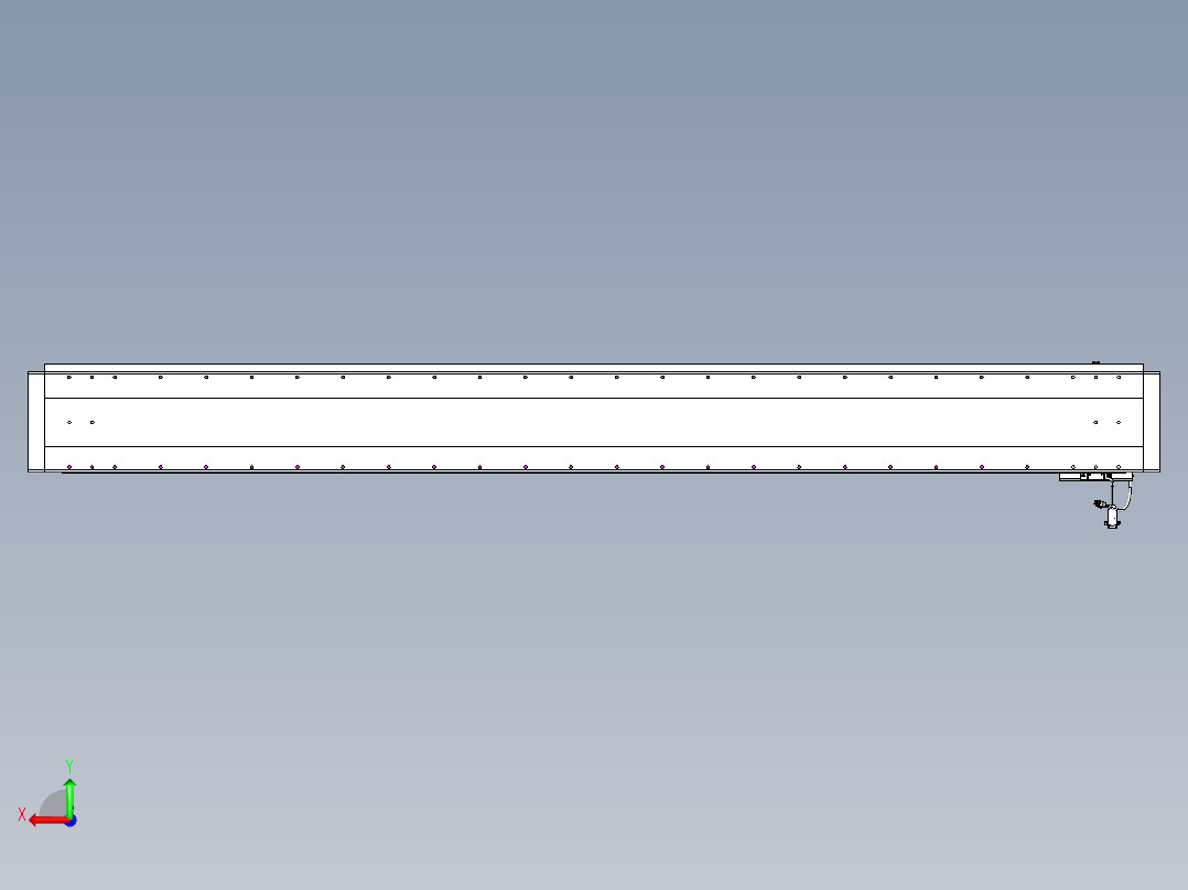 威洛博VL系列直线电机模组-VL22H2-S2200后视图