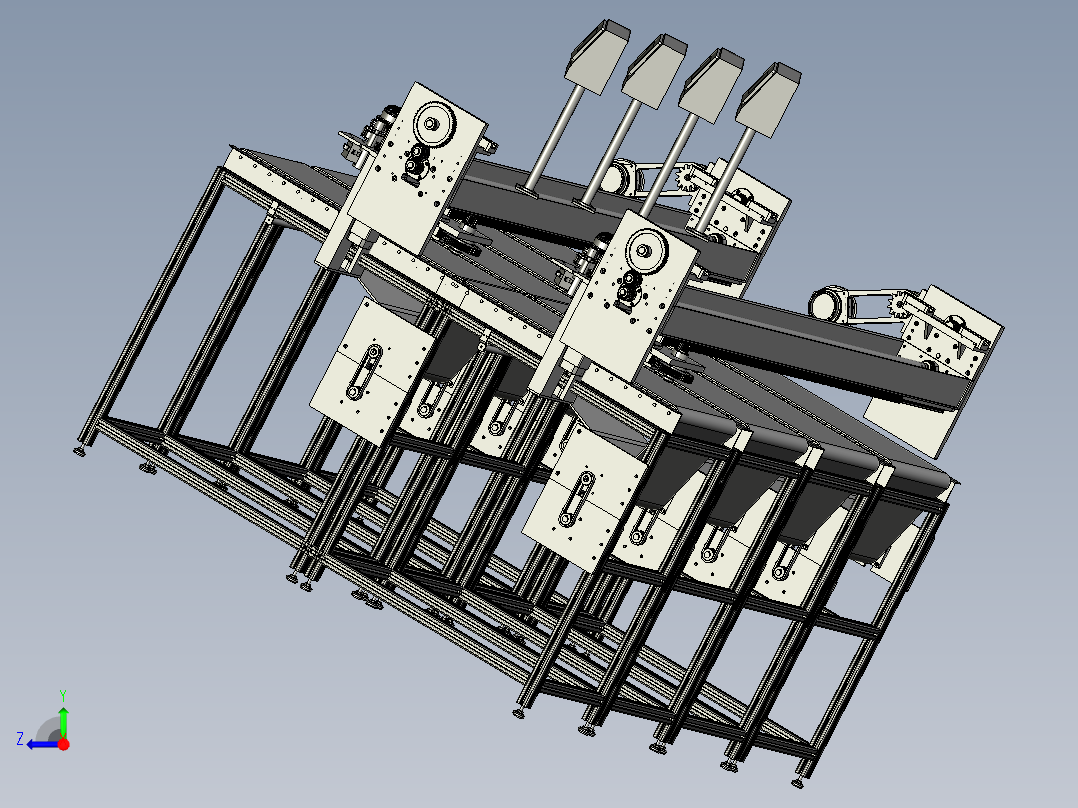 数控裁割机右视图