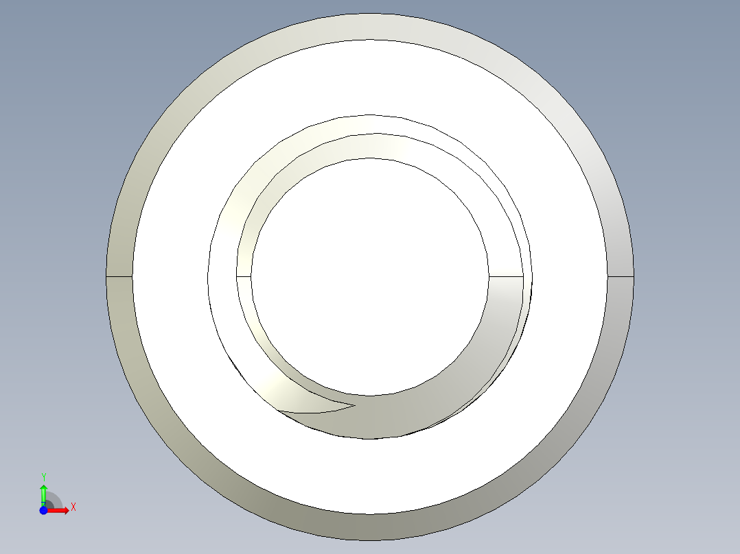 M8 x 1.25mm Thread 45mm LONG SOCKET HEAD CAP SCREW.IGS前视图