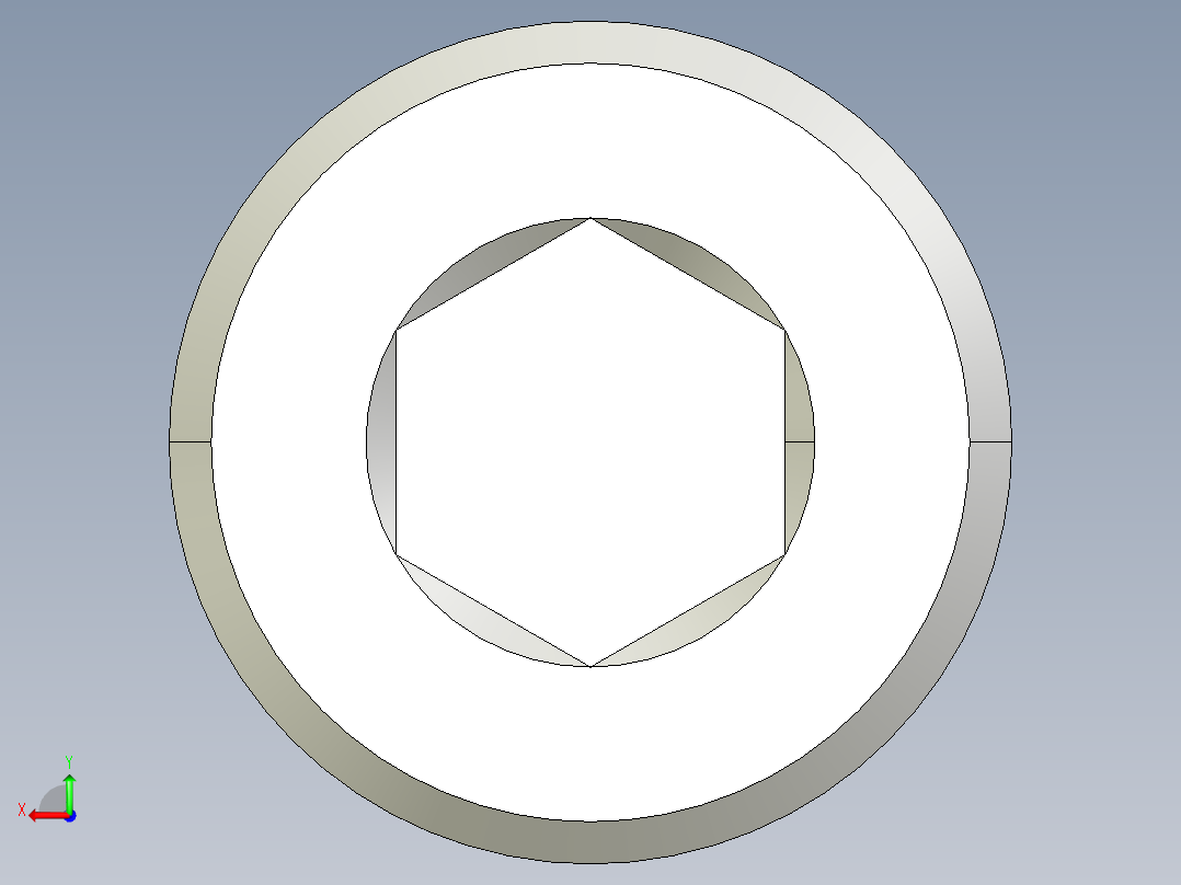 M8 x 1.25mm Thread 45mm LONG SOCKET HEAD CAP SCREW.IGS后视图