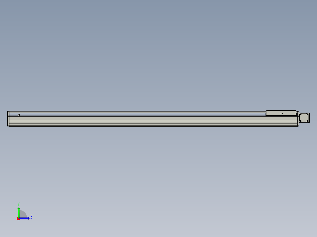 东锦同步带传动-直线滑台模组DH270B-C-L150-S2250-BL-P750W-C3左视图